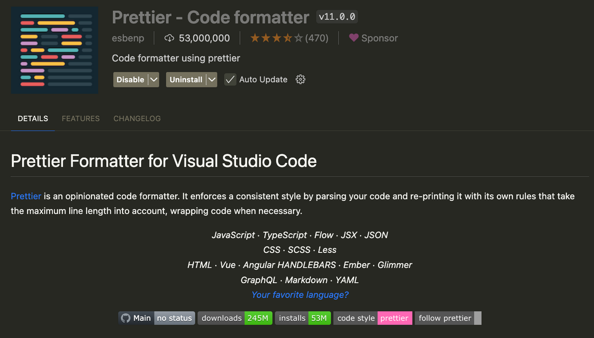 vscode, cursor 에 .prettierrc가 제대로 작동 안 될 경우